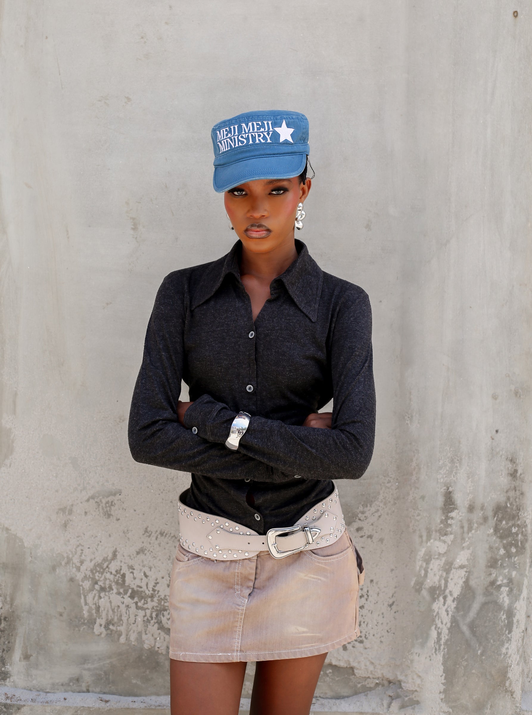 Meji Meji Ministry Hat - Blue