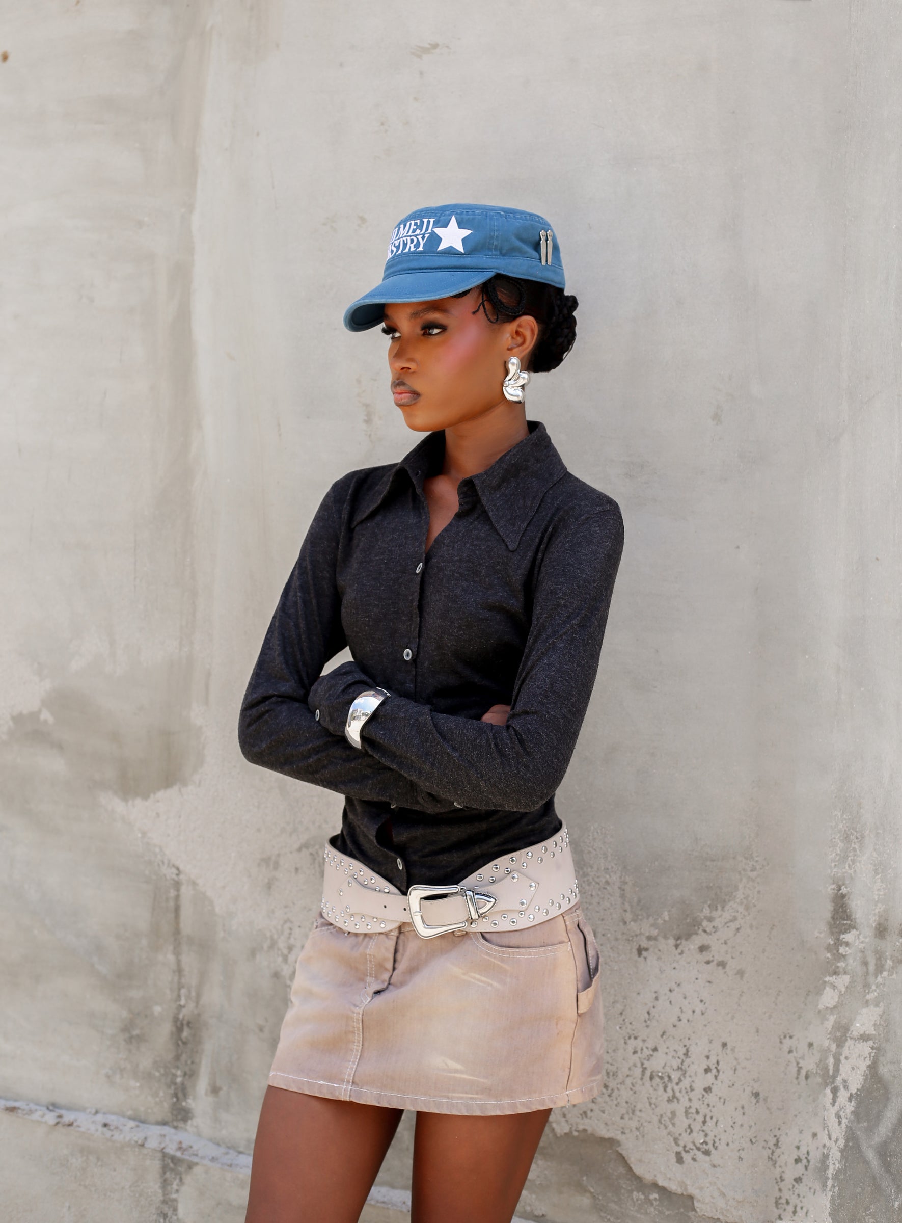 Meji Meji Ministry Hat - Blue