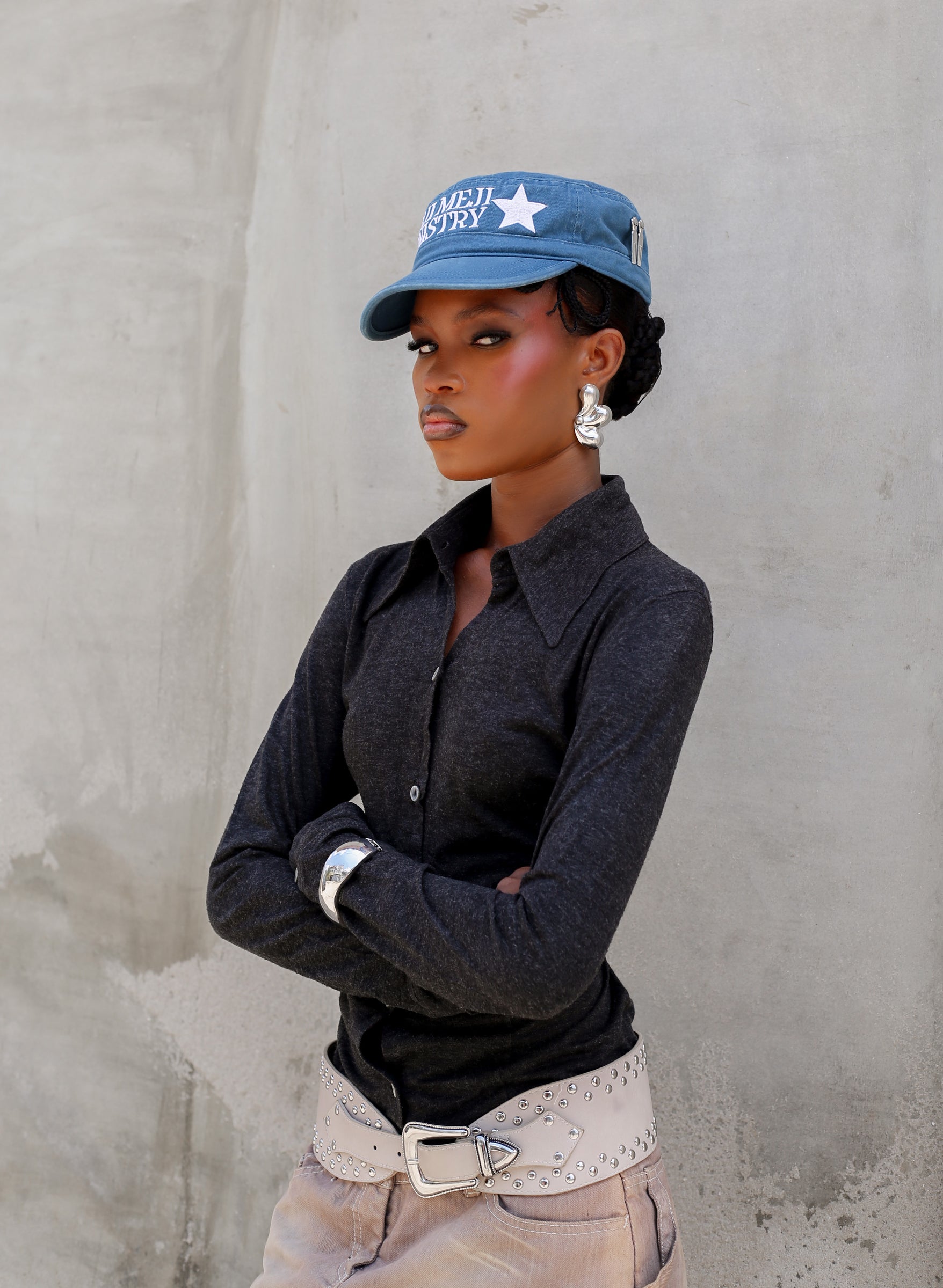 Meji Meji Ministry Hat - Blue