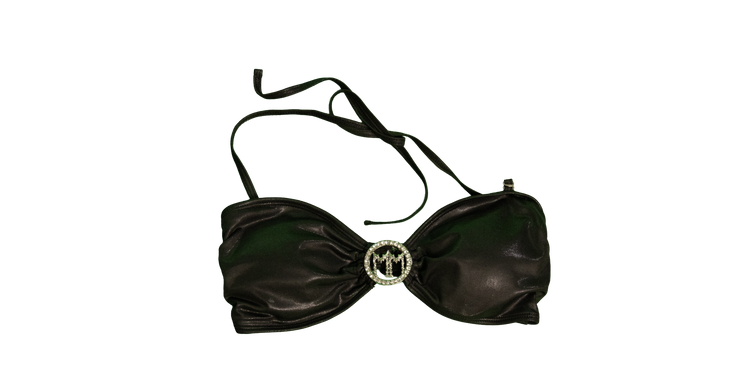 Bandeau Badge Bikini black Top image